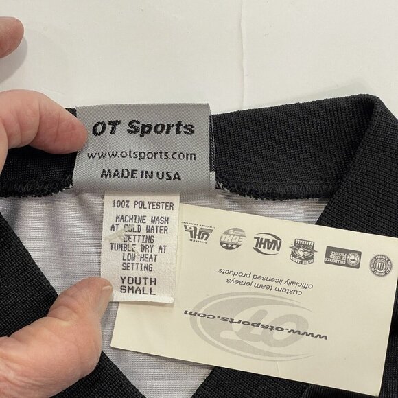 OT SPORTS "Swashbucklers" Team Jerseys Youth Small 6-7 Black V-Neck Football NWT - Picture 6 of 8
